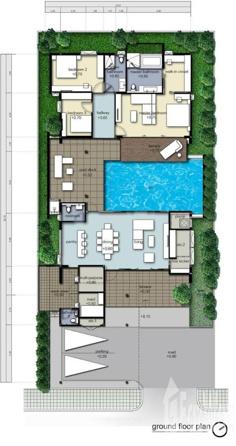 Movenpick Luxury Villa1Fl-Private Pool-Sha Certified Na Chom Thian Bagian luar foto